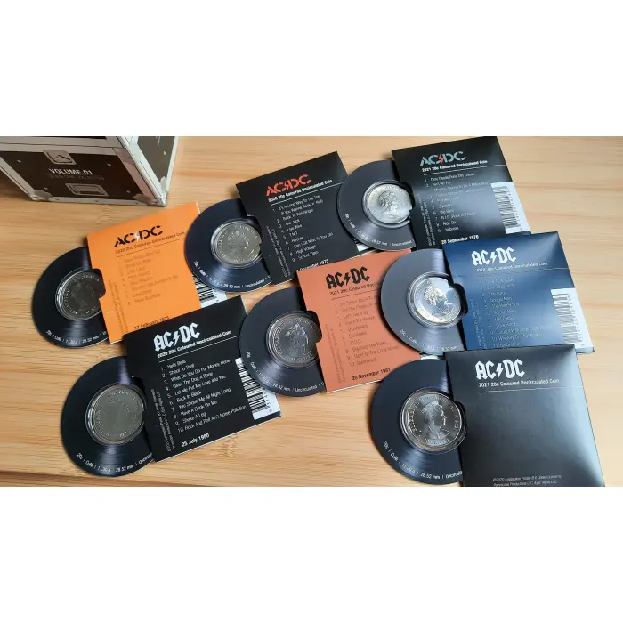2021 ACDC 20c 7 Coins Set in Collection Box