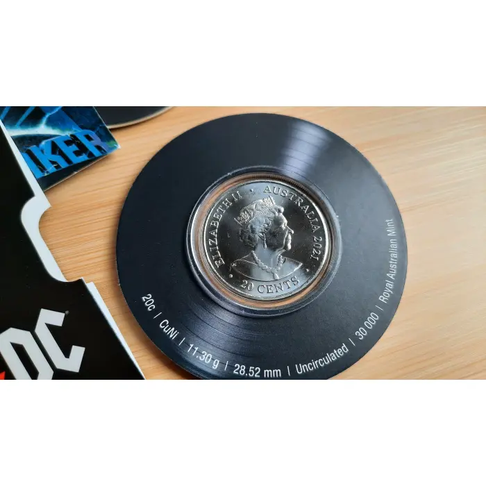 2021 ACDC 20c 7 Coins Set in Collection Box