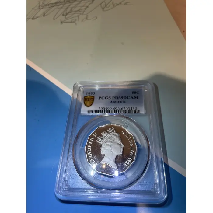 1993 uncirculated 50 Cent coin