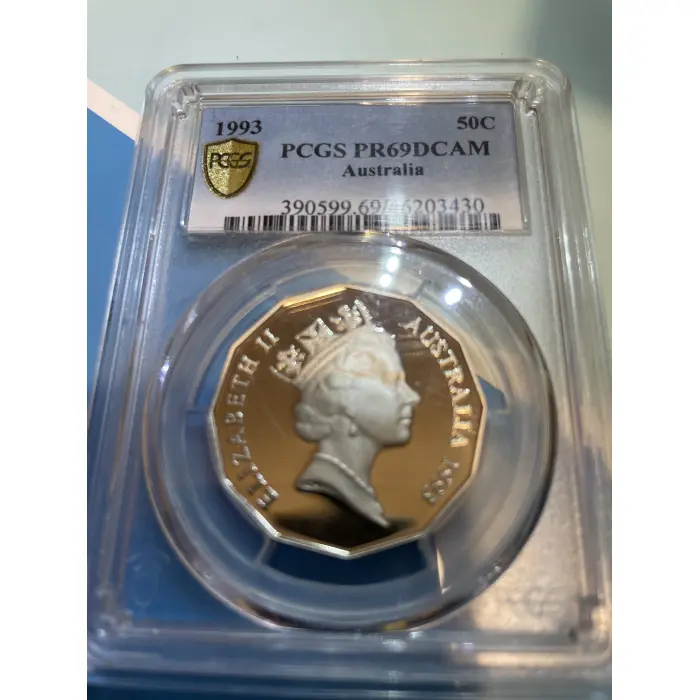 1993 uncirculated 50 Cent coin