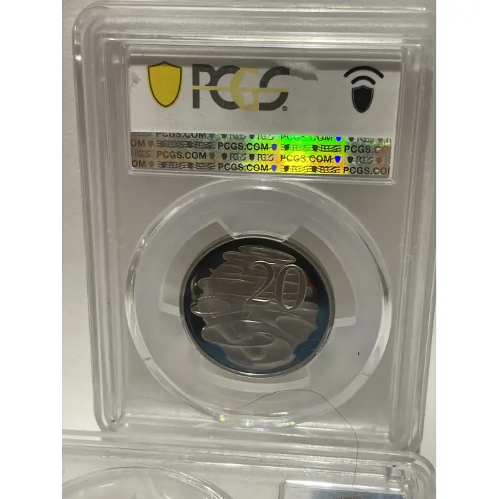 PCGS. PR 69. DCAM.  TWENTY CENT PIECE 