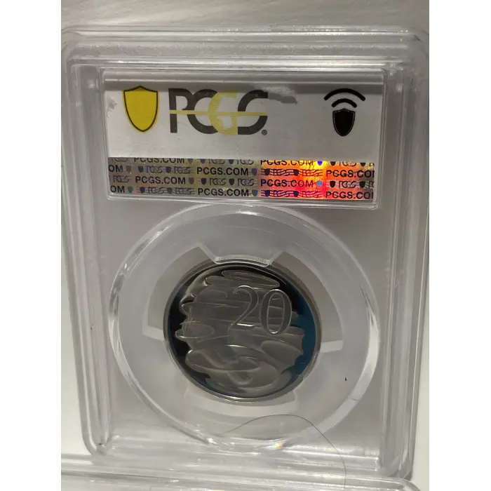 PCGS. PR 69. DCAM.  TWENTY CENT PIECE 