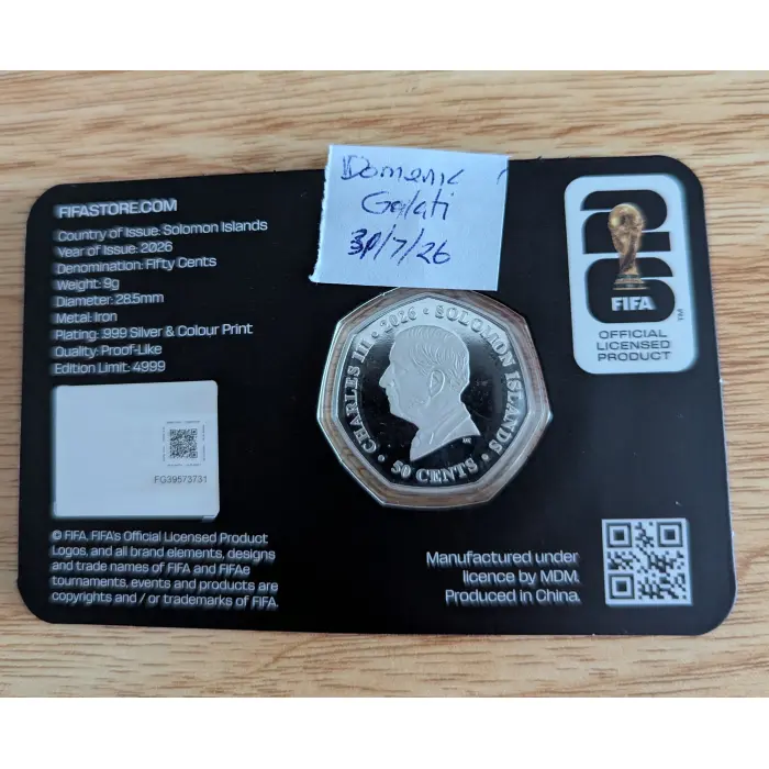 FIFA 2026 OFFICIAL LICENSED COLOUR COIN