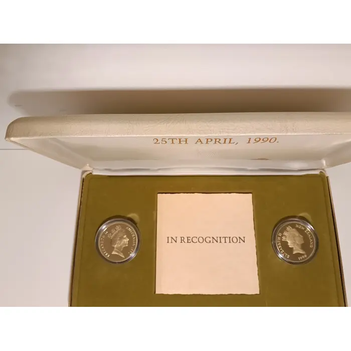 1990 5 Dollar Proof ANZAC 75th Anniversary Gallipoli Veteran Presentation Set