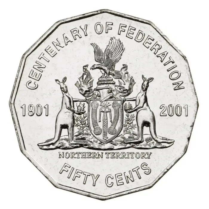 50c 2001 Centenary of Federation SET of 7 Fifty Cent Coin Circulated