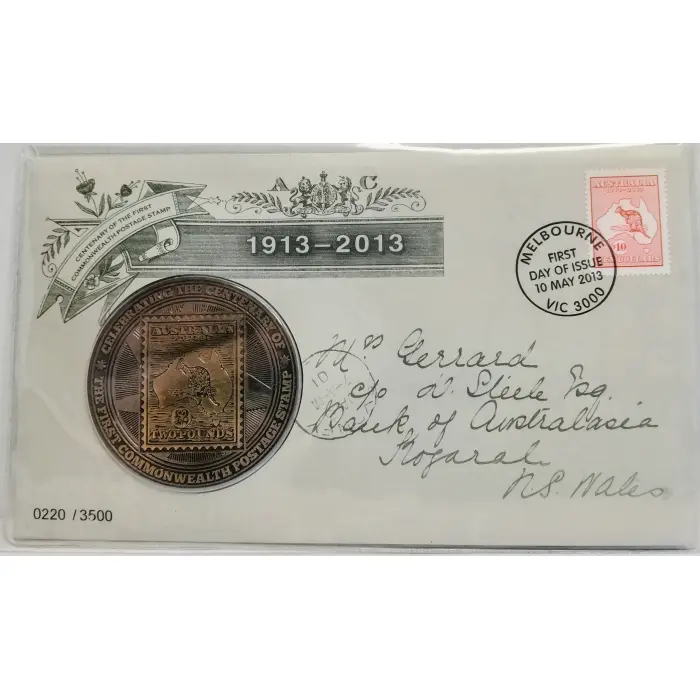 2013 "Centenary of First Commonwealth Postage Stamp" PMC 0220/3500