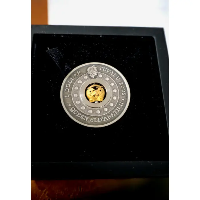 YEAR OF THE TIGER  ROTATING COIN 