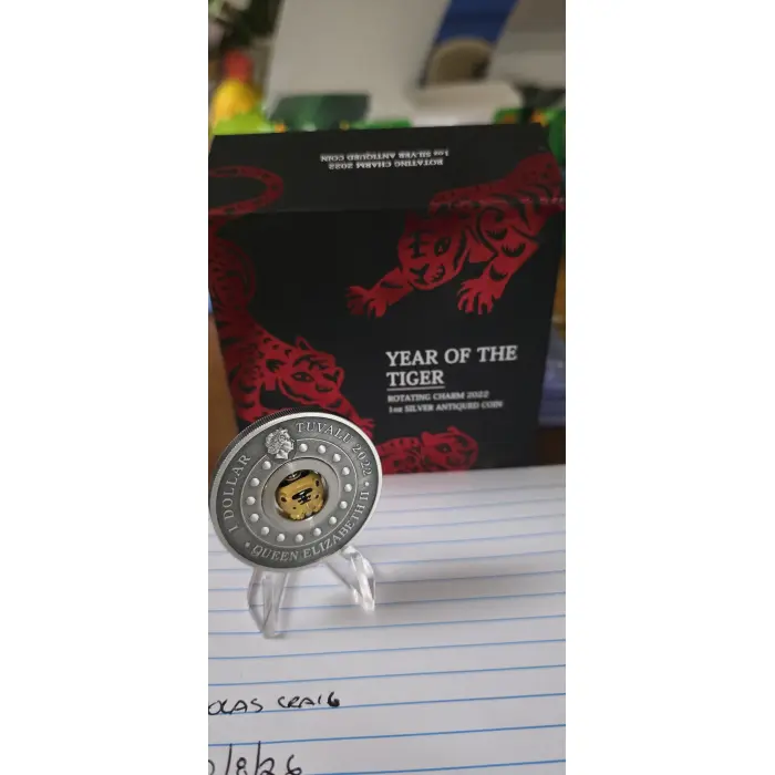 YEAR OF THE TIGER  ROTATING COIN 
