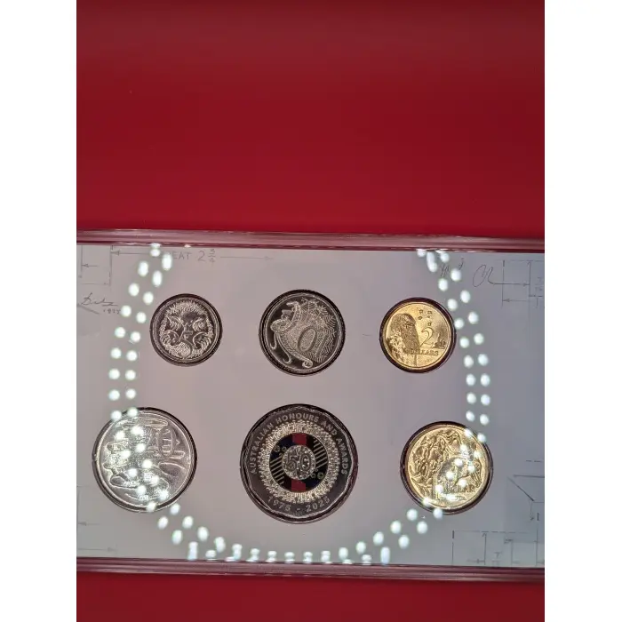 AUSTRALIA 2025 50TH ANNIVERSARY HONOURS SYSTEM - 6 COIN UNC MINT YEAR SET