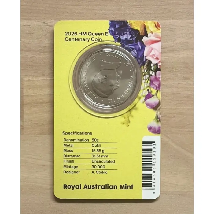 2026  50c Queen Elizebeth Centenary of Birth 