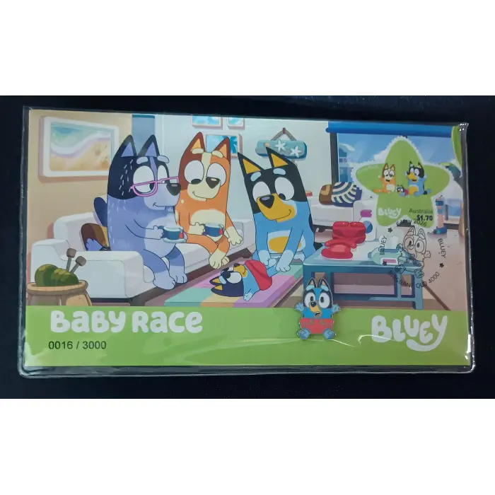 BLUEY - Full Set of 5 - Stamp & Pin Cover (Limited Mintage of 3000)