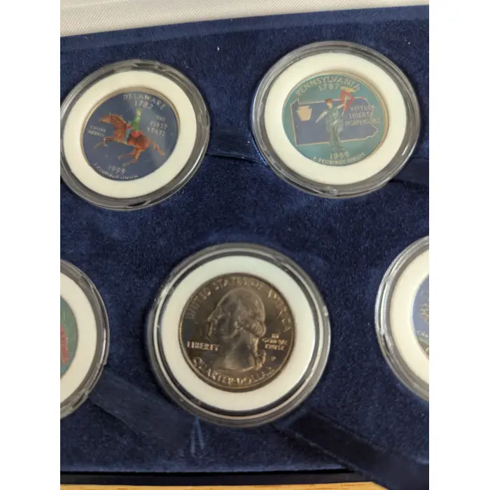 1999 Five Statehood Quarter Dollars Inaugural Edition