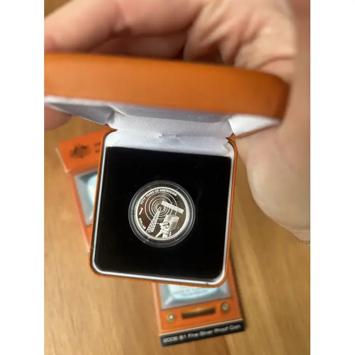 2006 50 Years of TV $1 Silver Proof Coin 