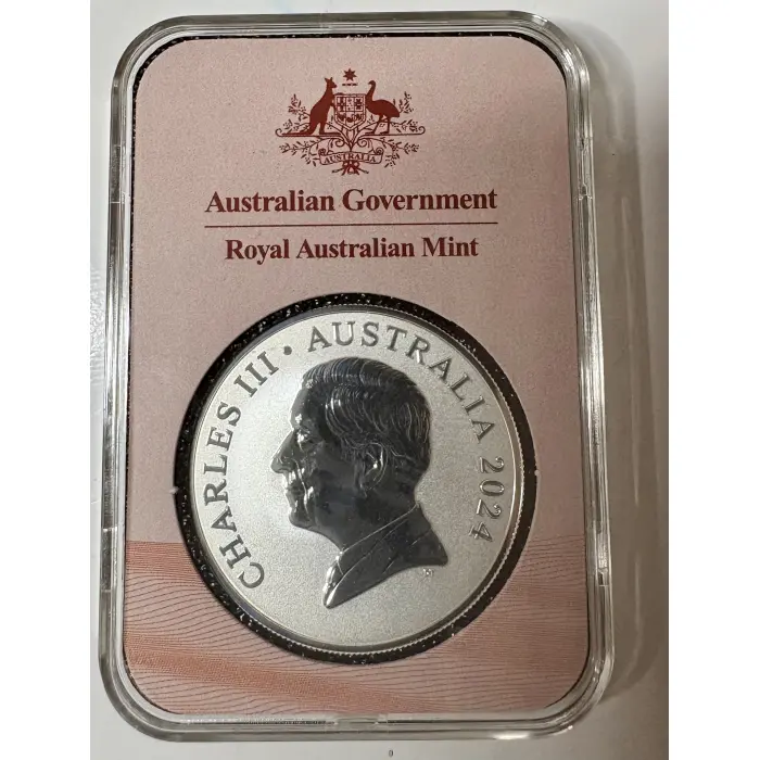 2024 RAM $1 - Kangaroo Series - Desert Life 1oz Fine Silver Frosted Coin