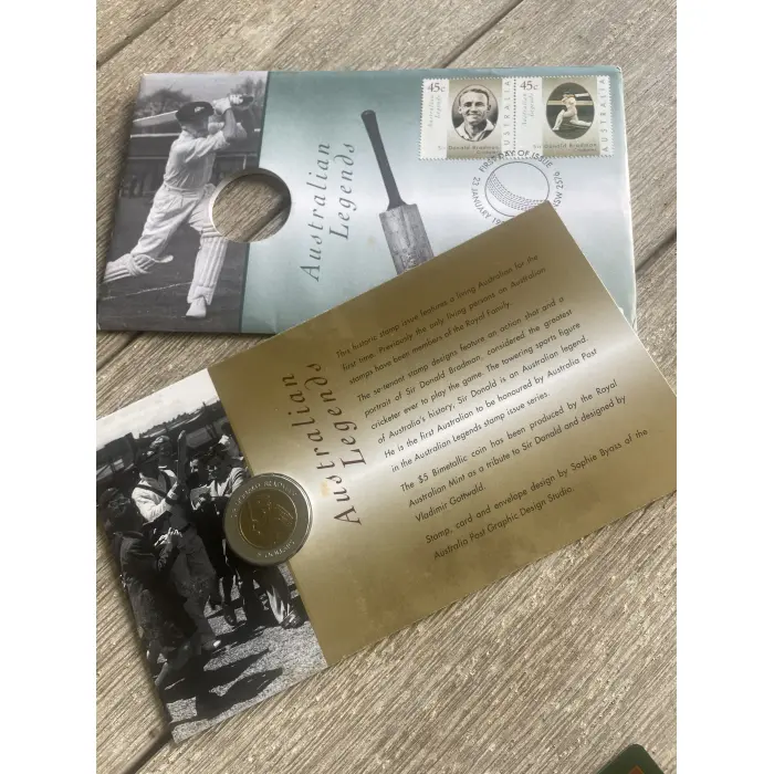 Bundle - 2 x Sir Donald Bradman $5 Collector Coins