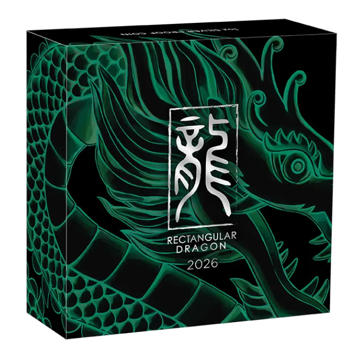 2026 Dragon $1 1oz Silver Rectangular Proof Coin