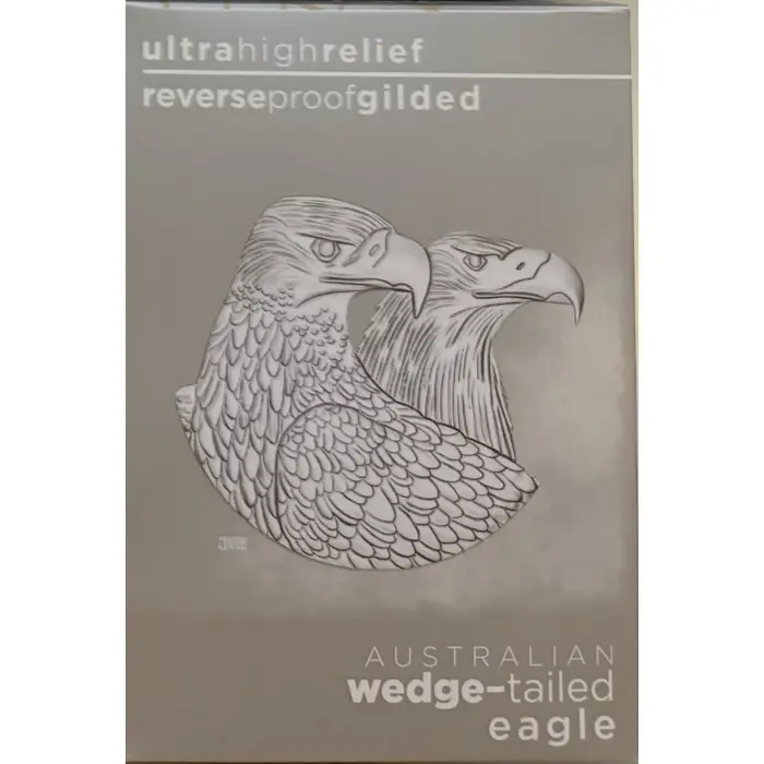 2026 $2 Wedge Tail Eagle Reverse Proof Ultra High Relief Gilded 2oz silver coin