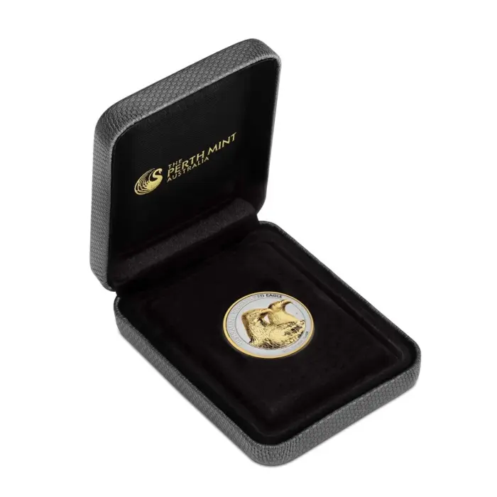 2026 $2 Wedge Tail Eagle Reverse Proof Ultra High Relief Gilded 2oz silver coin