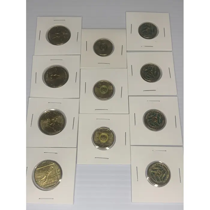 Matilda’s and Socceroos - $1 & $2 Coloured Coins