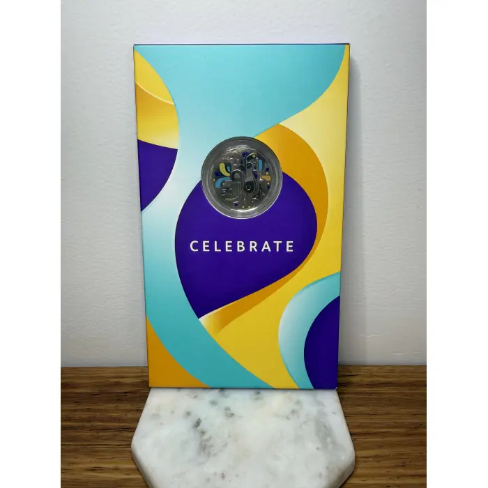 2025 50c CELEBRATIONS COLOURED CARDED COIN