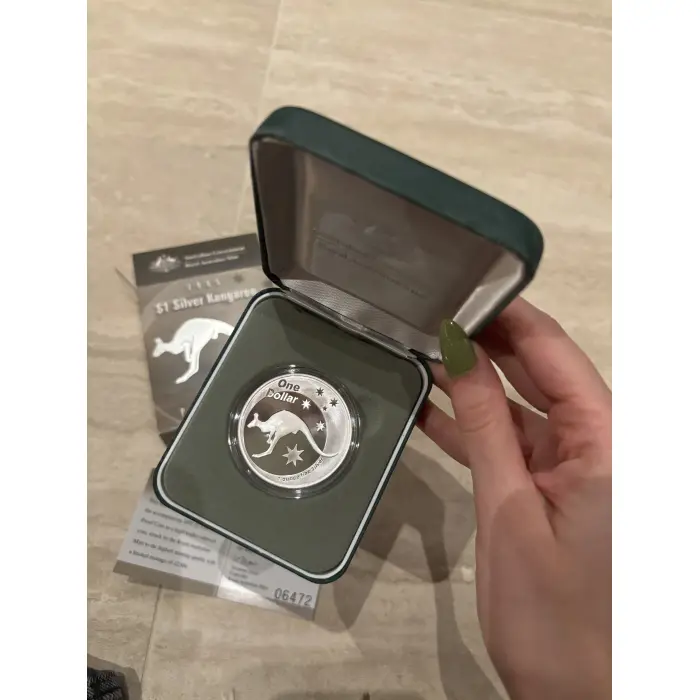2005 $1 Silver Kangaroo Proof Coin