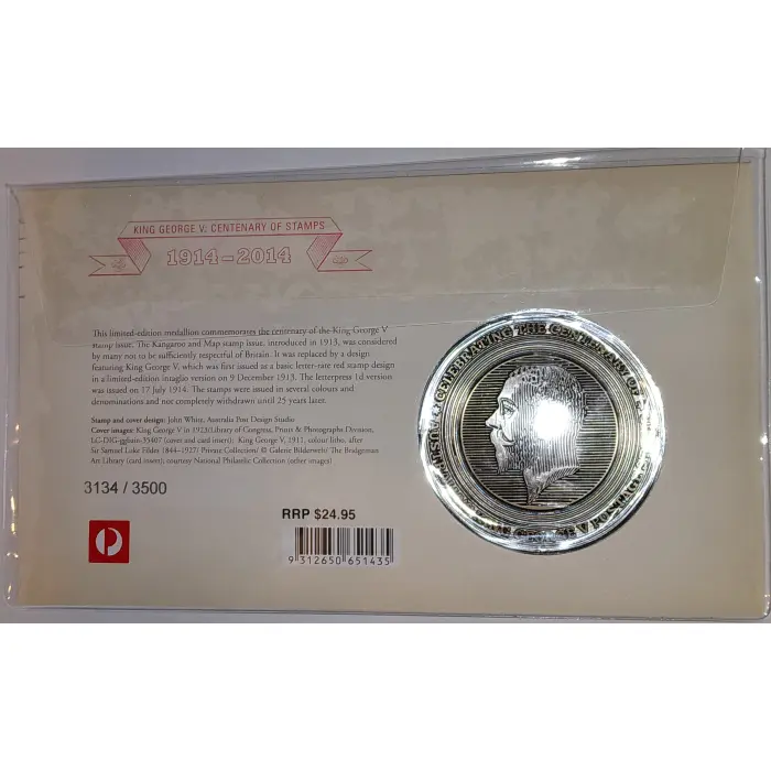 📮2014 "Centenary of the First King George V  Stamp" PMC 3134/3500📮