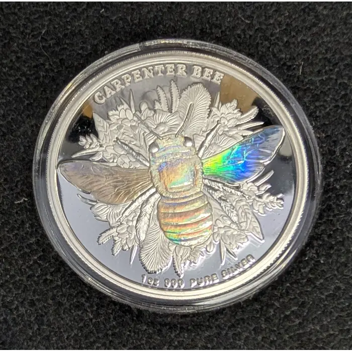 2026 Australian Native Bees - Carpenter Bee 1oz Silver Proof Hologram Coin