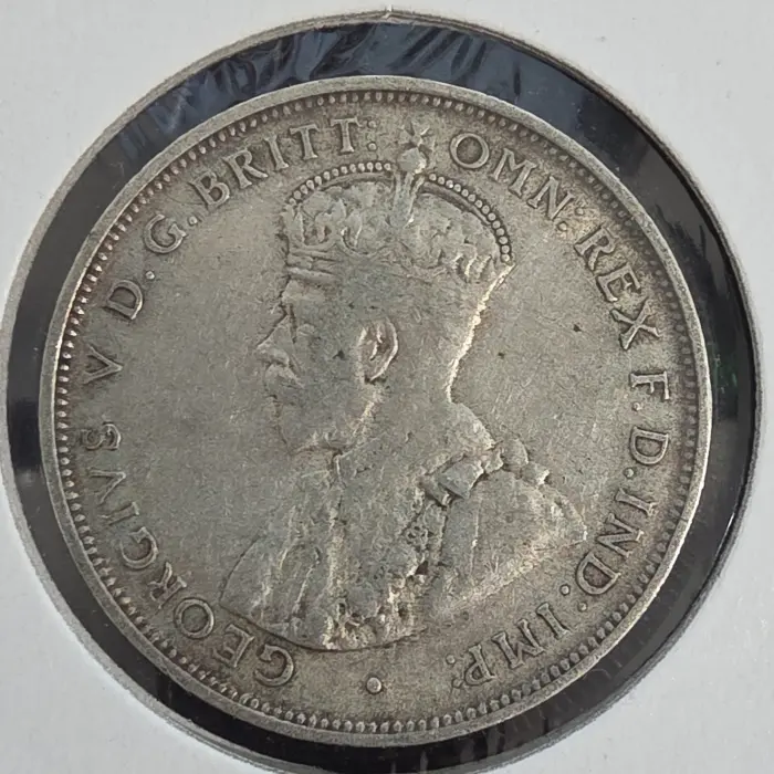 1911 Australian florin KEY DATE 950k minted only .925 silver