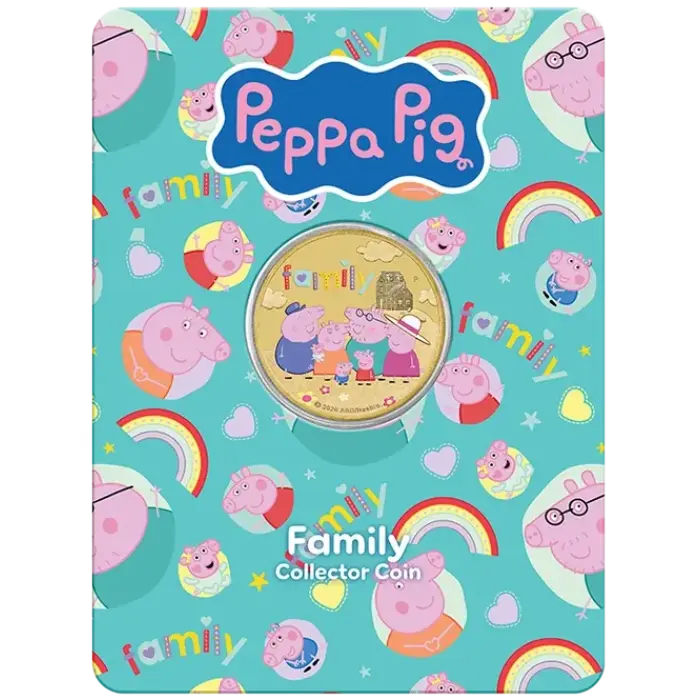 Peppa Pig - Family 2026 Collector Coin in Card