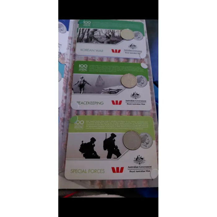 2016 ANZAC to Afghanistan 14 Coin Collection Folder 