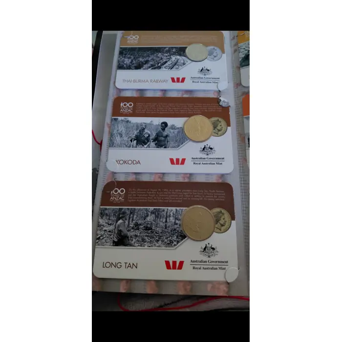 2016 ANZAC to Afghanistan 14 Coin Collection Folder 