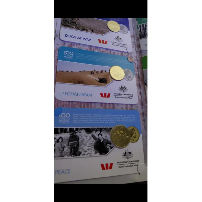 2016 ANZAC to Afghanistan 14 Coin Collection Folder 