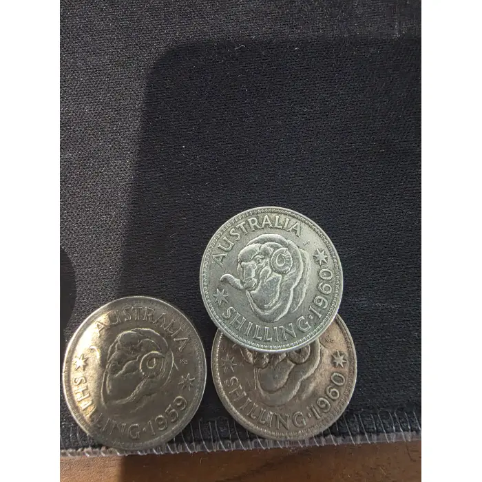 Australian Shilling 16 Coin Lot Mixed Years 1946-1960 50% Silver
