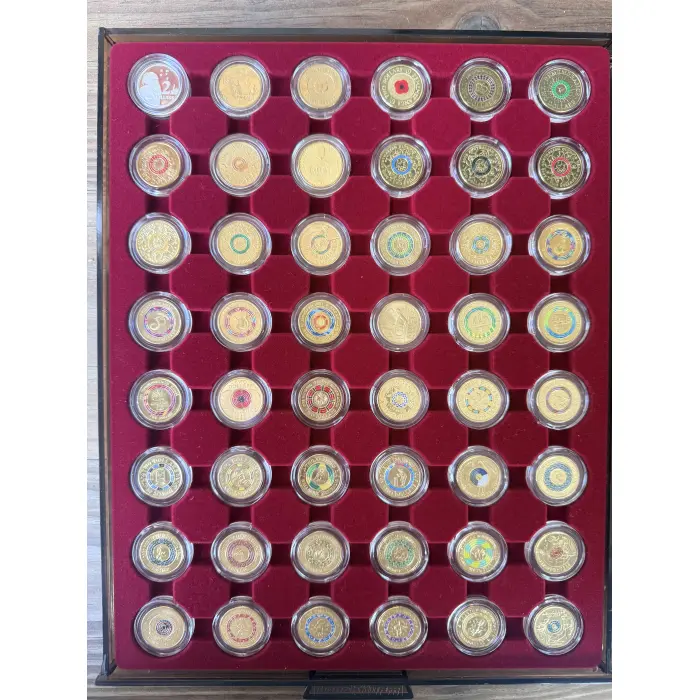 FULL 83 COIN UNCIRCULATED SET INCL. 1988 SILVER PROOF & 2012 RED POPPY