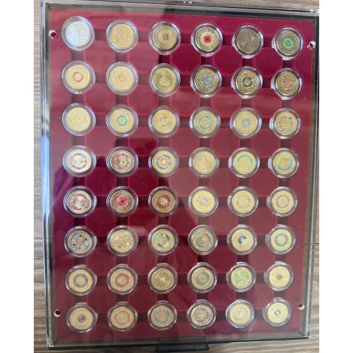 FULL 83 COIN UNCIRCULATED SET INCL. 1988 SILVER PROOF & 2012 RED POPPY