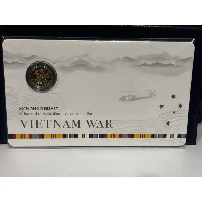  2023 $2 'C' Uncirculated Coloured Coin Vietnam War 50th Anniversary
