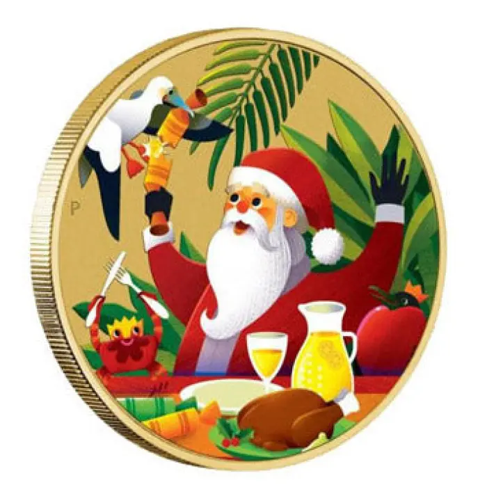 2019 MERRY CHRISTMAS $1 STAMP & COIN COVER PNC