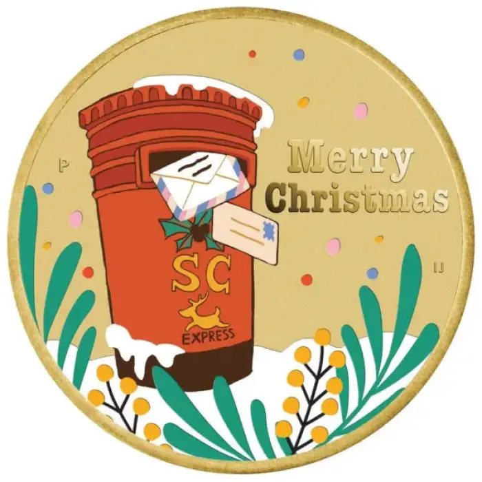 2023 MERRY CHRISTMAS $1 STAMP & COIN COVER PNC – PERTH MINT