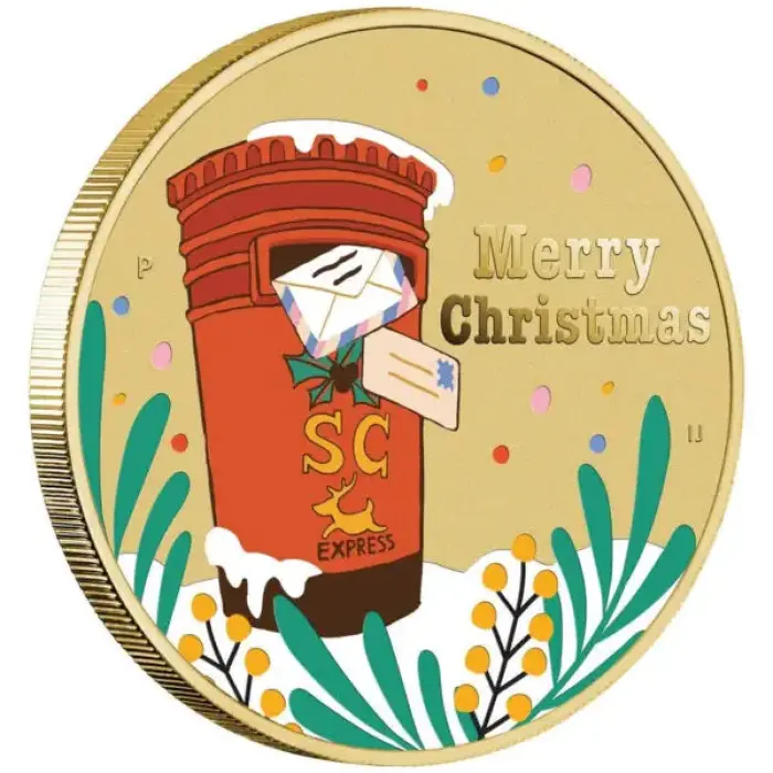 2023 MERRY CHRISTMAS $1 STAMP & COIN COVER PNC – PERTH MINT