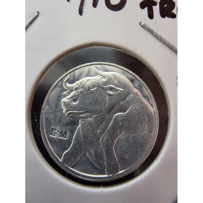 1/10th oz 999 silver Golden State Mint "Bull and bear" bullion coin