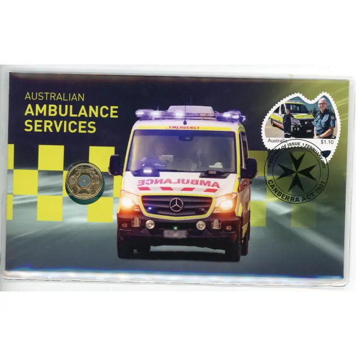 PNC Australia 2022 Australian Ambulance Services RAM $2 2021 Coloured Coin