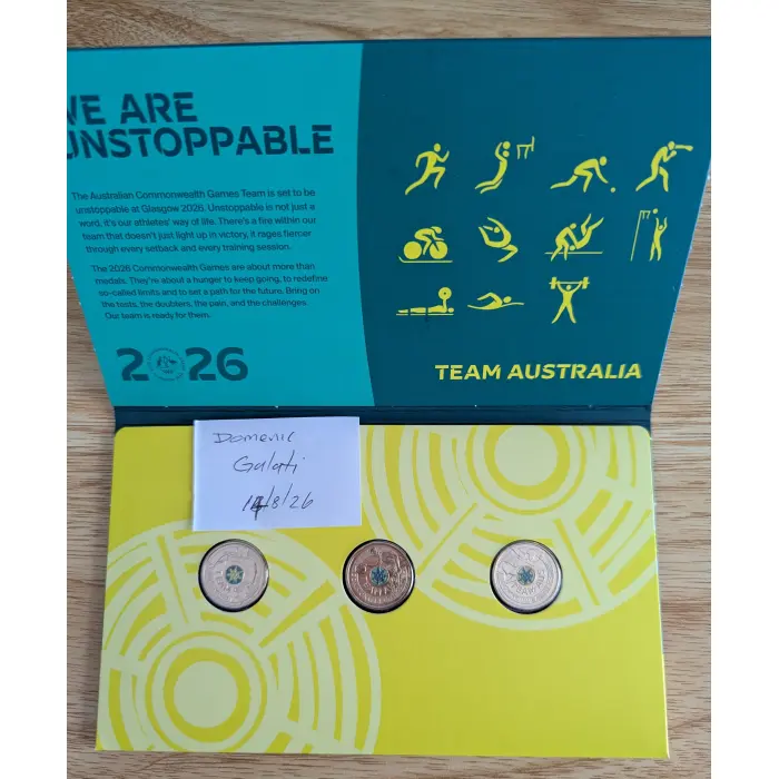 2026 Aust Com Games 3 Coin Set