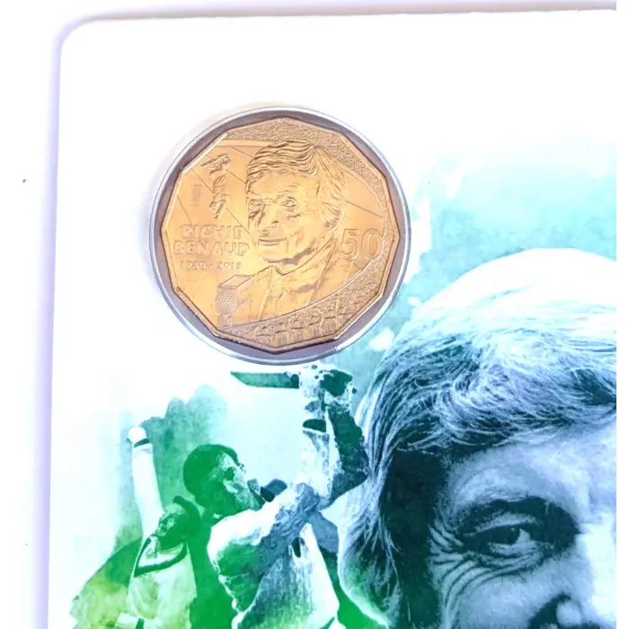 2017 50c –Richie Benaud Uncirculated RAM Card