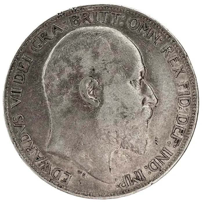 ENGLISH 1902 Edward VII Crown (S3978) VF/gVF
