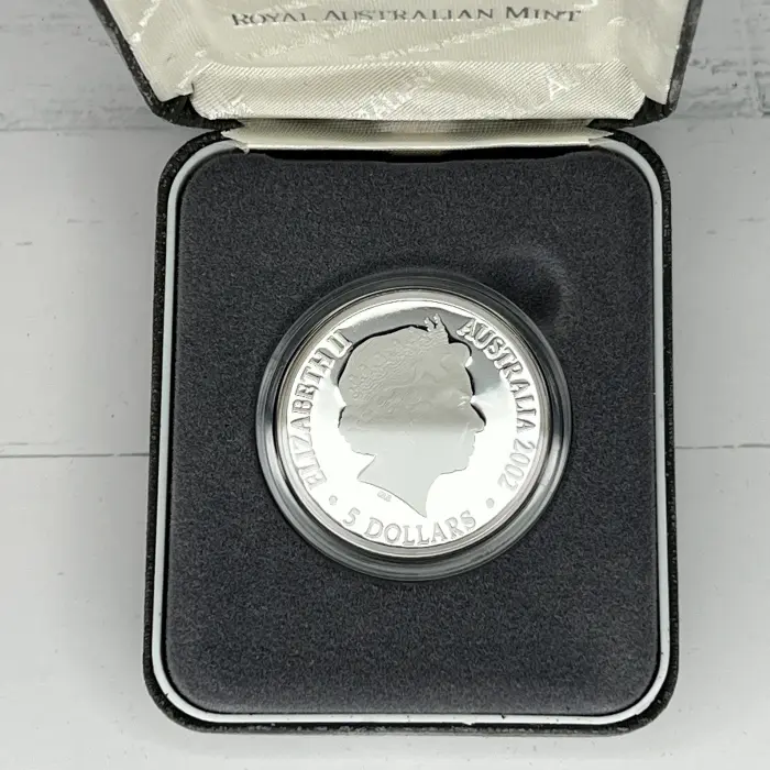 2002 Year of the Outback “Finale” $5 Hologram Silver Proof Coin