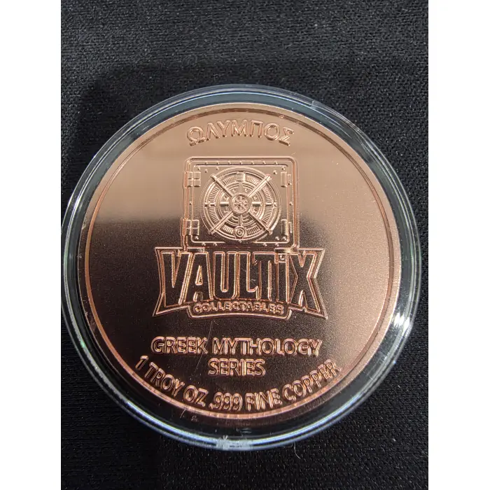 1oz copper 999 round. High relief vaulting Greek mythology series "HERMES"