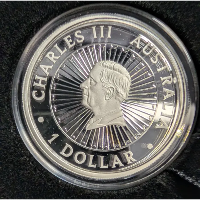 Great Southern Land 2025 1oz Silver Proof Snakeskin Jasper Coin