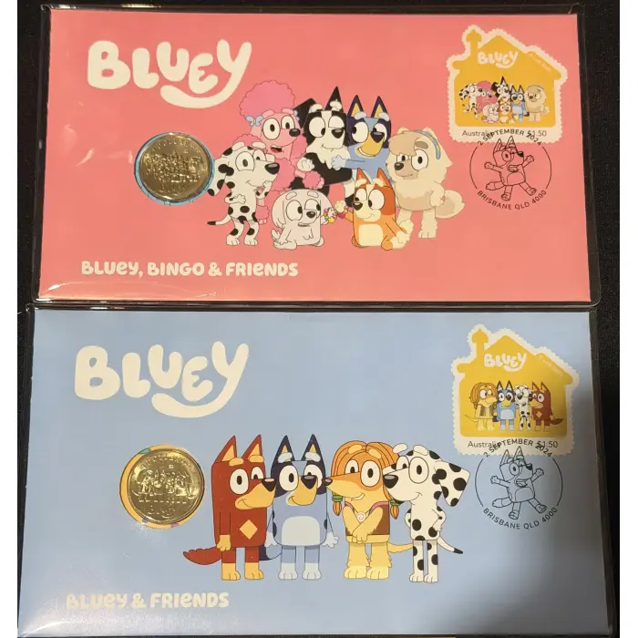 2024 $1 Bluey and Friends & Bluey, Bingo and Friends PNC
