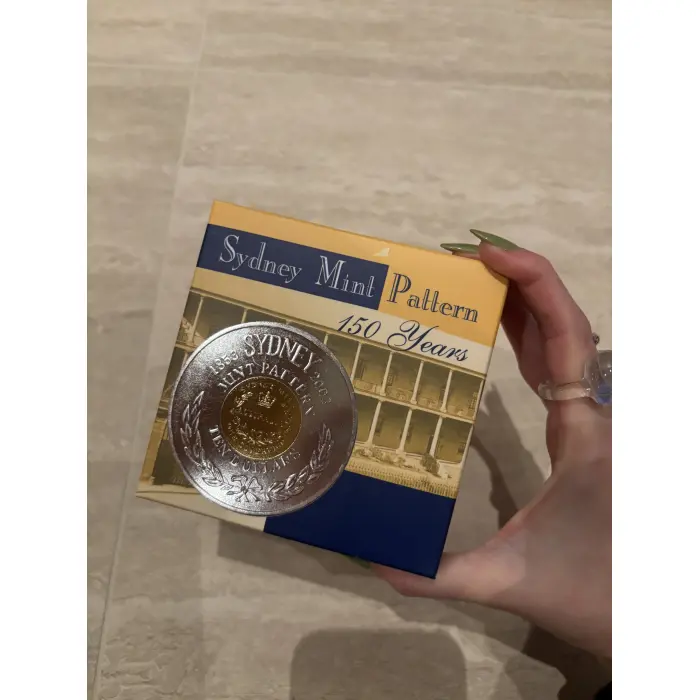 2003 Sydney Mint Pattern 150 Years $10 Coin  - Fine silver and gold plating