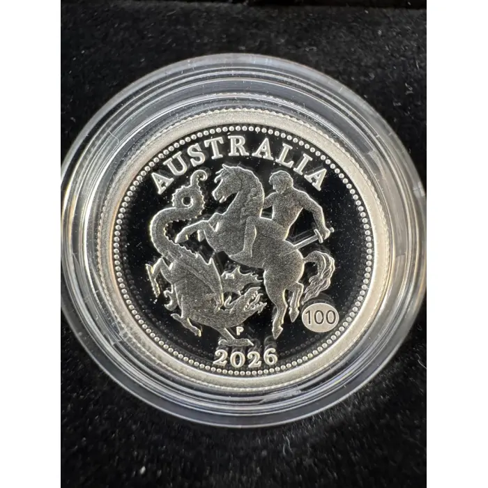 2026 Silver Sovereign. Perth Mint Limited Edition 1/4oz Silver Proof Coin